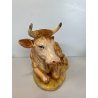 LOTTO 4 ANIMALI PRESEPE Fontanini BUE ASINO PECORE VINTAGE max H 16cm ITALIA '83