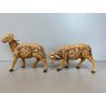 LOTTO 4 ANIMALI PRESEPE Fontanini BUE ASINO PECORE VINTAGE max H 16cm ITALIA '83