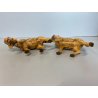 LOTTO 4 ANIMALI PRESEPE Fontanini BUE ASINO PECORE VINTAGE max H 16cm ITALIA '83