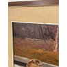 QUADRO DIPINTO Carlo Monti NATURA MORTA UCCELLI LANTERNA ARONA SELVAGGINA TELA