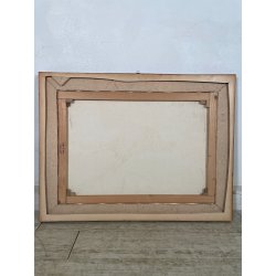 QUADRO DIPINTO Carlo Monti NATURA MORTA UCCELLI LANTERNA ARONA SELVAGGINA TELA