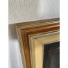 QUADRO DIPINTO Carlo Monti VEDUTA FINESTRE CASE NEVICATA ARONA ANNI 50 OLIO TELA