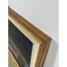 QUADRO DIPINTO Carlo Monti VEDUTA DARSENA BARCA LAGO MAGGIORE ARONA ANNI 50 TELA