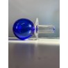 BOTTIGLIA VETRO MURANO Carlo Moretti "Marblé" VINTAGE TRASPARENTE BLU VERDE '70