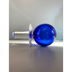 BOTTIGLIA VETRO MURANO Carlo Moretti "Marblé" VINTAGE TRASPARENTE BLU VERDE '70