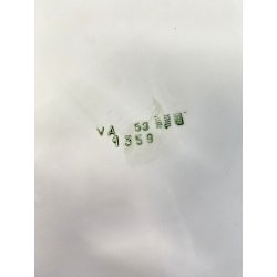 VASO OTTAGONALE CERAMICA ESTE C.E. DISEGNO MALACHITE VERDE ORO ø 25 H 10,5 cm