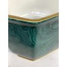 VASO CACHEPOT OTTAGONALE CERAMICA ESTE C.E. MALACHITE VERDE ORO ø 32 x 29,5 cm/h