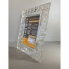CORNICE PORTAFOTO PICTURE FRAME 15 x 10 cm CRISTALLO Rosenthal MCM VINTAGE '60