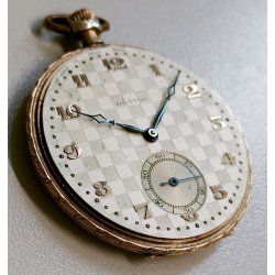 ANTICO OROLOGIO TASCA DORATO Art Déco ORATOR cal. 18.220 anni 30 POCKET WATCH