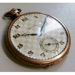 ANTICO OROLOGIO TASCA DORATO Art Déco ORATOR cal. 18.220 anni 30 POCKET WATCH