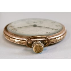 ANTICO OROLOGIO TASCA DORATO Art Déco ORATOR cal. 18.220 anni 30 POCKET WATCH