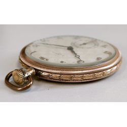 ANTICO OROLOGIO TASCA DORATO Art Déco ORATOR cal. 18.220 anni 30 POCKET WATCH