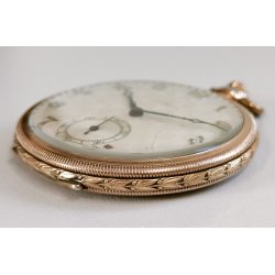 ANTICO OROLOGIO TASCA DORATO Art Déco ORATOR cal. 18.220 anni 30 POCKET WATCH