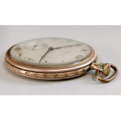 ANTICO OROLOGIO TASCA DORATO Art Déco ORATOR cal. 18.220 anni 30 POCKET WATCH