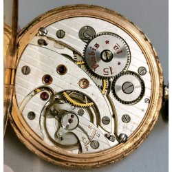 ANTICO OROLOGIO TASCA DORATO Art Déco ORATOR cal. 18.220 anni 30 POCKET WATCH