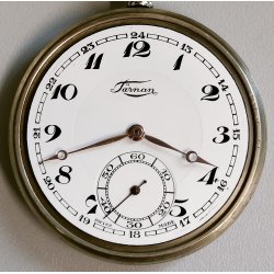 ANTICO OROLOGIO TASCA Tärnan ANNI 50 Pocket Watch DIAL 24 HOURS Montre de Poche
