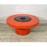 TAVOLINO SALOTTO DESIGN ANNI 70 PORTA OGGETTI PLASTICA ARANCIONE VINTAGE TABLE