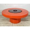 TAVOLINO SALOTTO DESIGN ANNI 70 PORTA OGGETTI PLASTICA ARANCIONE VINTAGE TABLE