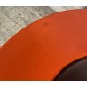 TAVOLINO SALOTTO DESIGN ANNI 70 PORTA OGGETTI PLASTICA ARANCIONE VINTAGE TABLE