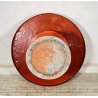 TAVOLINO SALOTTO DESIGN ANNI 70 PORTA OGGETTI PLASTICA ARANCIONE VINTAGE TABLE