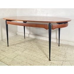 TAVOLO PRANZO DESIGN Silvio Cavatorta ANNI 60 LEGNO FRASSINO VINTAGE BAR