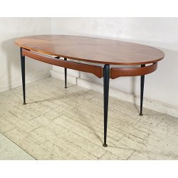 TAVOLO PRANZO DESIGN Silvio Cavatorta ANNI 60 LEGNO FRASSINO VINTAGE BAR