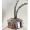 LAMPADARIO DESIGN ATTR. TONI ZUCCHERI VETRO METALLO LAMPADA SOFFITTO ANNI 70