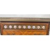 ANTICO COMODINO FRANCESE STILE LUIGI XVI LEGNO PRIMI 1900 2 CASSETTI PORCELLANA