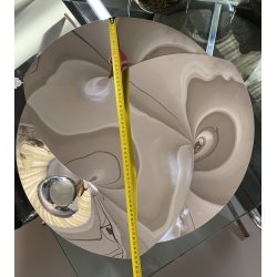 RARO VASSOIO ALESSI "Resonance" MAXI ø56,5cm DESIGN Abi Alice ACCIAIO INOX 18/10