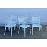 SET 6 SEDIE ESTERNO DA GIARDINO ANNI 70 F.A.I.M. Italia ALLUMINIO PRESSOFUSO