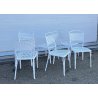 SET 6 SEDIE ESTERNO DA GIARDINO ANNI 70 F.A.I.M. Italia ALLUMINIO PRESSOFUSO
