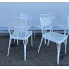 SET 6 SEDIE ESTERNO DA GIARDINO ANNI 70 F.A.I.M. Italia ALLUMINIO PRESSOFUSO