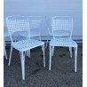 SET 6 SEDIE ESTERNO DA GIARDINO ANNI 70 F.A.I.M. Italia ALLUMINIO PRESSOFUSO