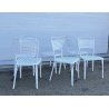 SET 6 SEDIE ESTERNO DA GIARDINO ANNI 70 F.A.I.M. Italia ALLUMINIO PRESSOFUSO