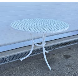 TAVOLO ROTONDO DA GIARDINO ANNI 70 F.A.I.M. Italia ALLUMINIO PRESSOFUSO ESTERNO