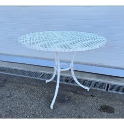 TAVOLO ROTONDO DA GIARDINO ANNI 70 F.A.I.M. Italia ALLUMINIO PRESSOFUSO ESTERNO