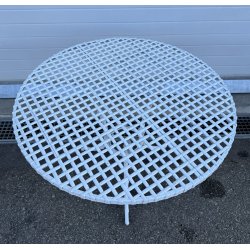 TAVOLO ROTONDO DA GIARDINO ANNI 70 F.A.I.M. Italia ALLUMINIO PRESSOFUSO ESTERNO