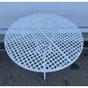 TAVOLO ROTONDO DA GIARDINO ANNI 70 F.A.I.M. Italia ALLUMINIO PRESSOFUSO ESTERNO