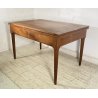 ANTICO TAVOLO ALLUNGABILE A LIBRO LEGNO NOCE tornito EPOCA 1800 NEOCLASSICO