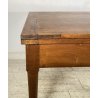 ANTICO TAVOLO ALLUNGABILE A LIBRO LEGNO NOCE tornito EPOCA 1800 NEOCLASSICO