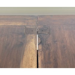 ANTICO TAVOLO ALLUNGABILE A LIBRO LEGNO NOCE tornito EPOCA 1800 NEOCLASSICO