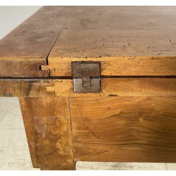 ANTICO TAVOLO ALLUNGABILE A LIBRO LEGNO NOCE tornito EPOCA 1800 NEOCLASSICO