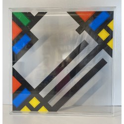 SCULTURA ASTRATTA PLEXIGLASS A. G. Bertolio OPERA N. 270 30x33X3 cm ANNO  '77