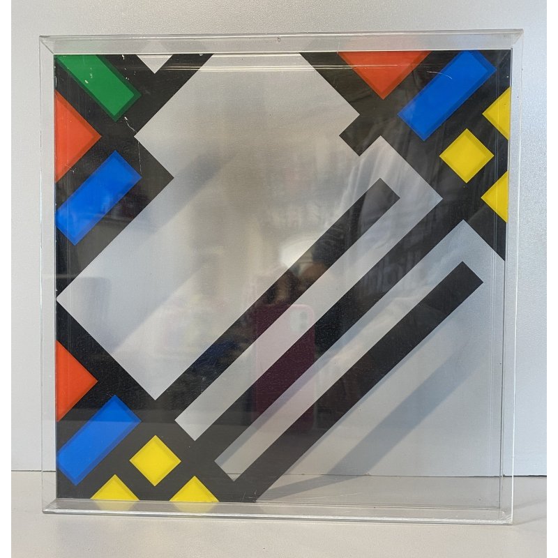 SCULTURA ASTRATTA PLEXIGLASS A. G. Bertolio OPERA N. 270 30x33X3 cm ANNO  '77