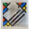 SCULTURA ASTRATTA PLEXIGLASS A. G. Bertolio OPERA N. 270 30x33X3 cm ANNO  '77