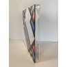 SCULTURA ASTRATTA PLEXIGLASS A. G. Bertolio OPERA N. 270 30x33X3 cm ANNO  '77