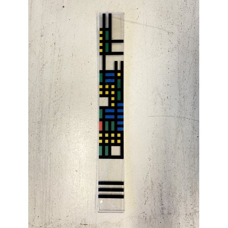 SCULTURA ASTRATTA PLEXIGLASS A. G. Bertolio OPERA N. 365 96x12X2,7cm ANNO '78
