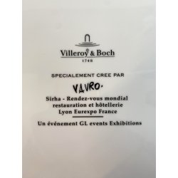 PIATTO QUADRO Villeroy & Boch BOCUSE D' OR Sirha 2011 Vavro 31x30 cm Lyon 2009