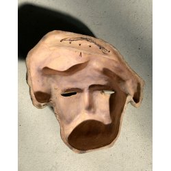 SCULTURA CERAMICA MAIOLICA Pietro Melandri BEETHOVEN MASCHERA Faenza ANNI '40