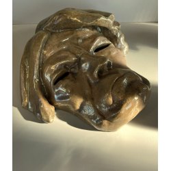 SCULTURA CERAMICA MAIOLICA Pietro Melandri BEETHOVEN MASCHERA Faenza ANNI '40